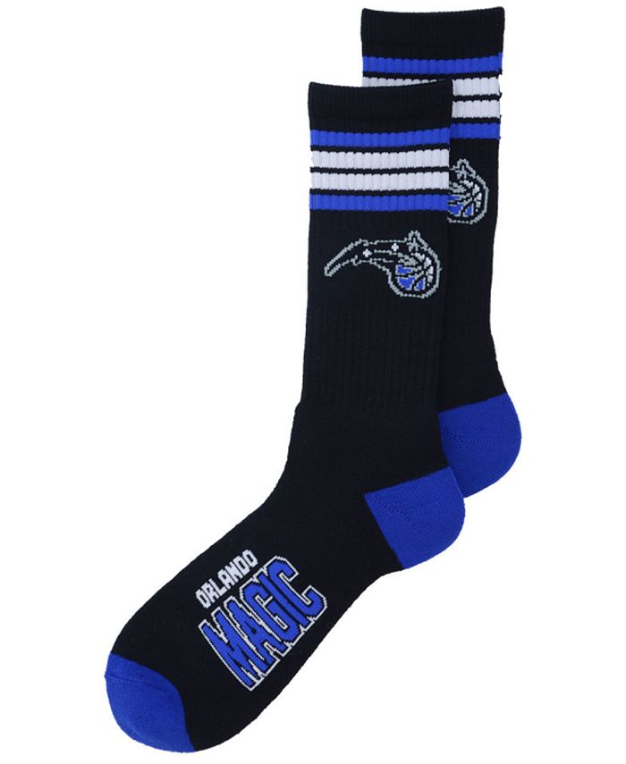 For Bare Feet Orlando Magic 4 Stripe Deuce Crew Socks - Macy's