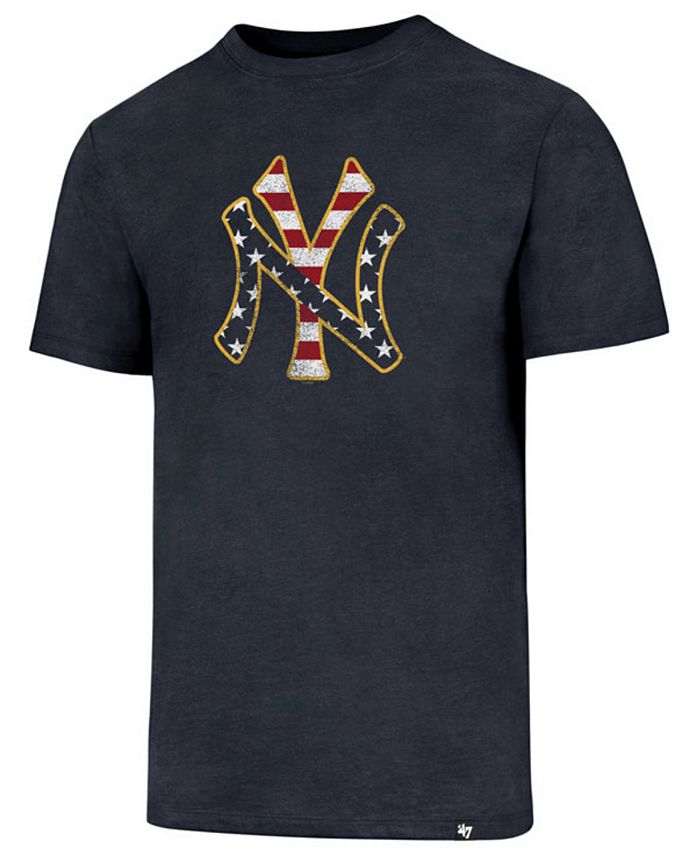 47 Brand Men's New York Yankees Americana Star T-Shirt - Blue S