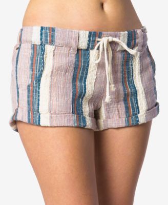 O'Neill - Juniors' Malina Cotton Striped Shorts