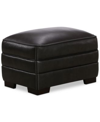 Myars Leather Ottoman
