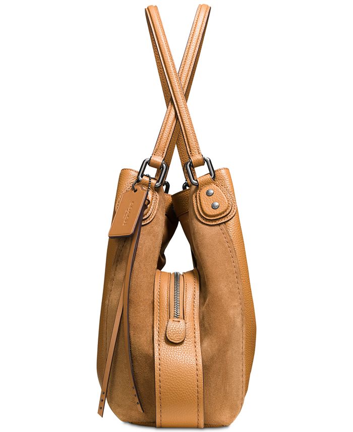 COACH Edie Shoulder Bag 31 in Mixed Leathers Macy's