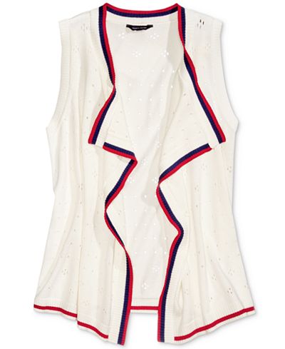 Tommy Hilfiger Sleeveless Cardigan, Big Girls (7-16)