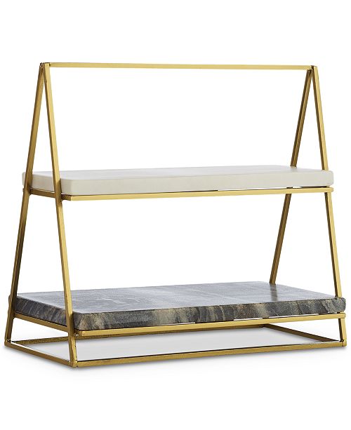 Hotel Collection 2 Tier Marble Server Created For Macy S Reviews