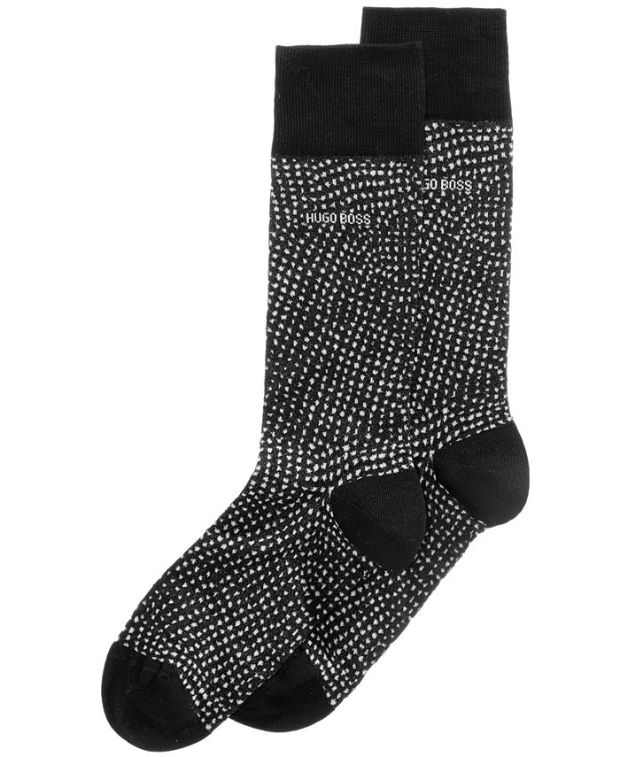 Hugo Boss Men's Pin-Dot Dress Socks - Macy's