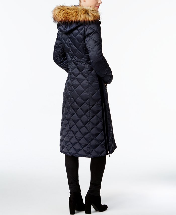 Laundry by Shelli Segal FauxFurTrim Down Maxi Coat Macy's