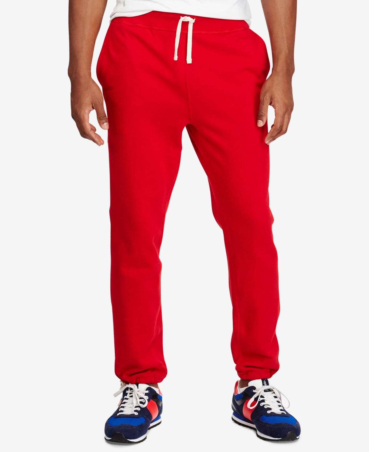 Shop Polo Ralph Lauren Men's Cotton-blend-fleece Pants In Rl Red
