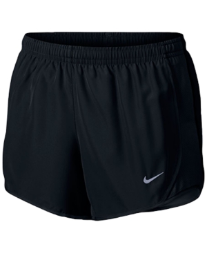 Shop Nike Big Girls Dri-fit Tempo Running Shorts In Black