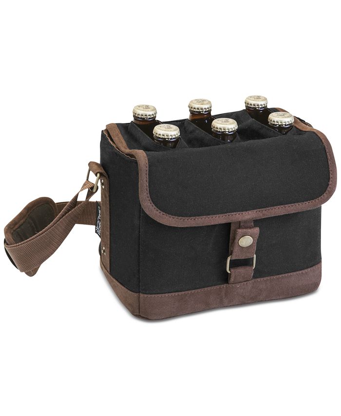 Oniva Legacy® by Picnic Time Black & Brown Beer Caddy Cooler Tote with Opener Macy's