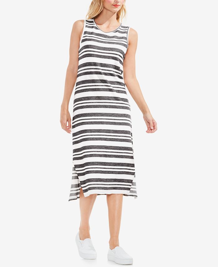 Vince Camuto Striped Midi Dress - Macy's