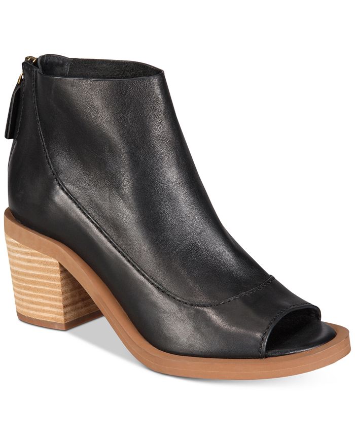Macy's peep toe booties shop
