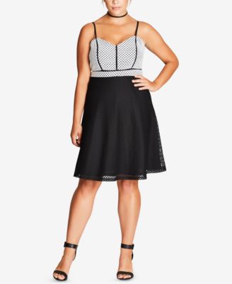 city chic mesh dress