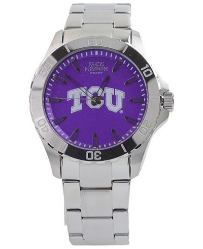 Jack Mason Men's TCU Horned Frogs Color Sport Bracelet Watch