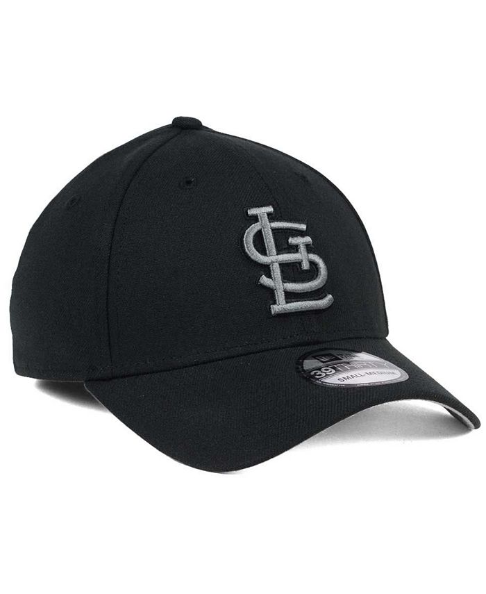 New Era St. Louis Cardinals Black and Charcoal Classic 39THIRTY Cap ...