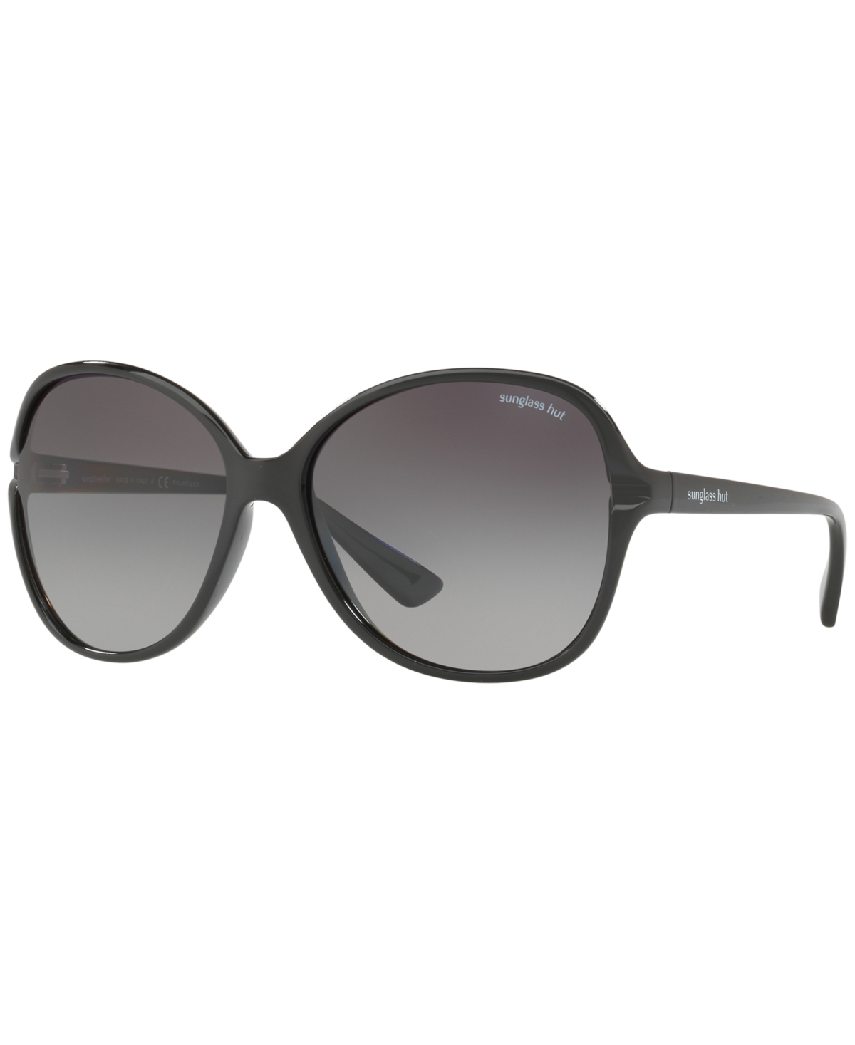 Polarized Polarized Sunglasses , HU2001 60 - BLACK