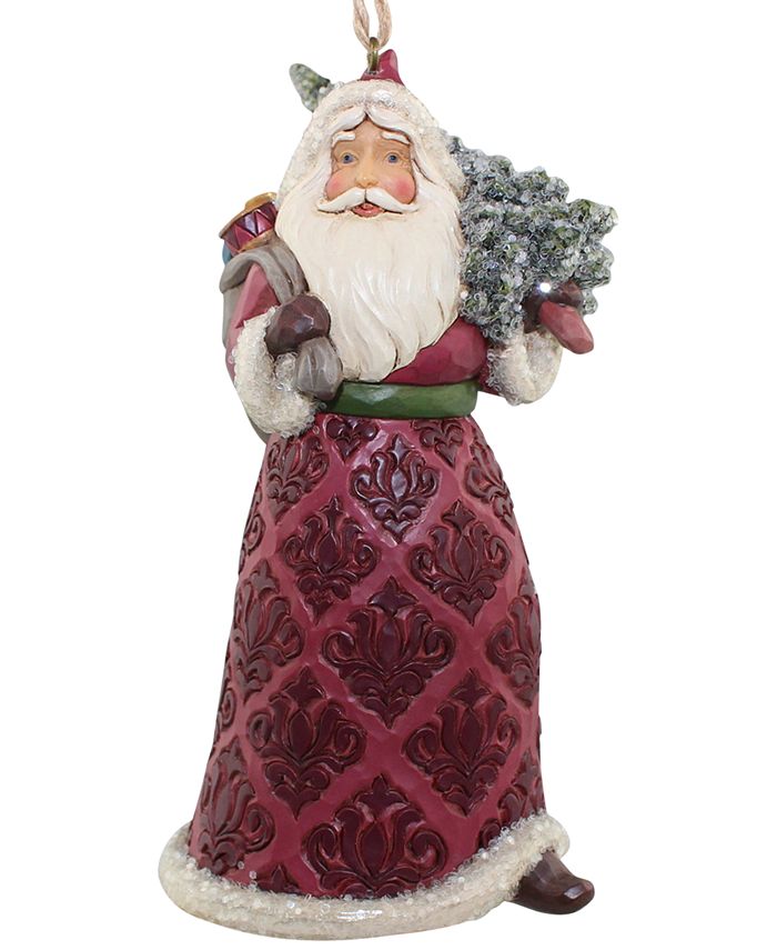 Jim Shore Victorian Santa With Bag Of Toys & Tree Hanging Ornament - Macy's