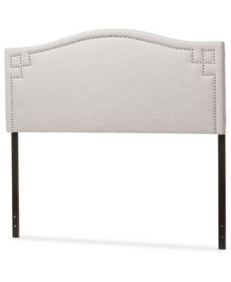 Furniture Aubrey Fabric Upholstered Full Size Headboard, Quick Ship ...