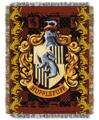 Warner Brothers - Harry Potter Hufflepuff Crest Triple Woven Tapestry Throw