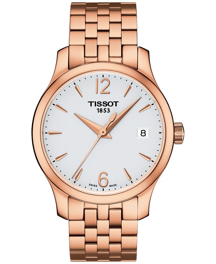 Tissot Women's Swiss Tradition Rose GoldTone Stainless Steel Bracelet