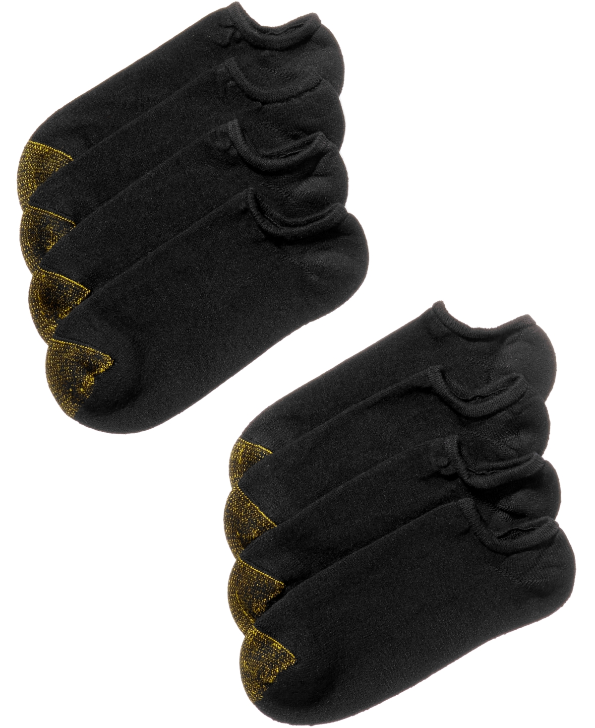 Men's 8-Pack Athletic No-Show Socks - Black