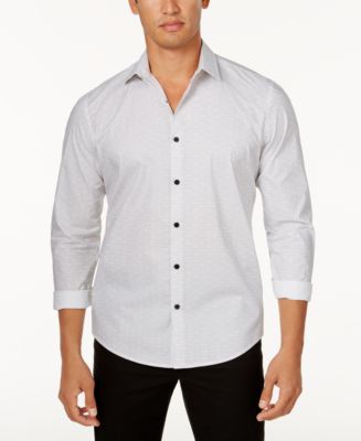 Alfani Men's Donovan Geometric Print Shirt, Created for Macy's - Macy's