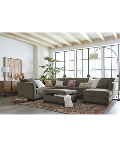Elliot Fabric Sectional Collection, Created for Macy&#39;s - Furniture - Macy&#39;s