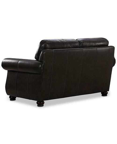 Furniture Roselake 64" Leather Loveseat, Created for Macy's & Reviews
