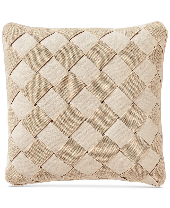 Croscill CLOSEOUT! Camille Basketweave 16" Square Decorative Pillow