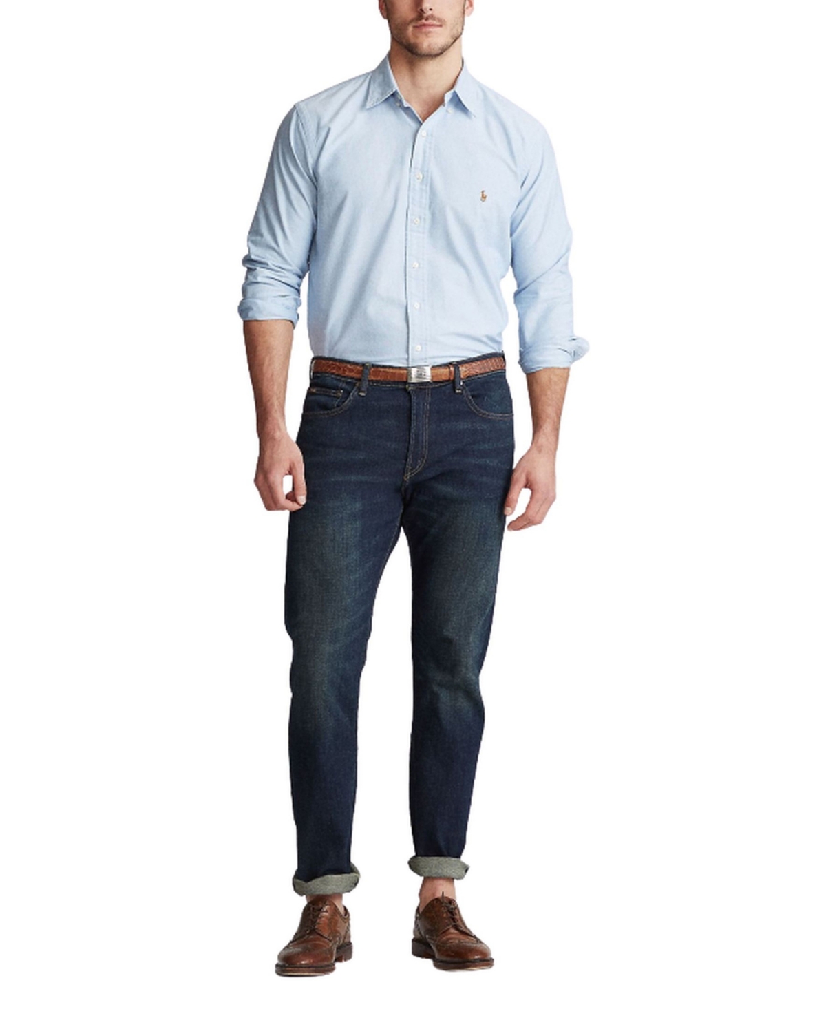 Polo Ralph Lauren Men's Big & Tall Classic Fit Long-Sleeve Oxford Shirt