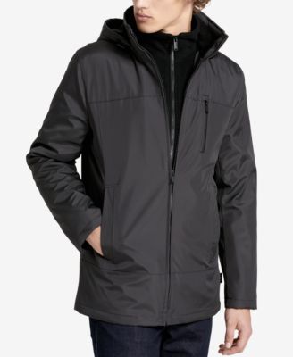 calvin klein men's hooded jacket
