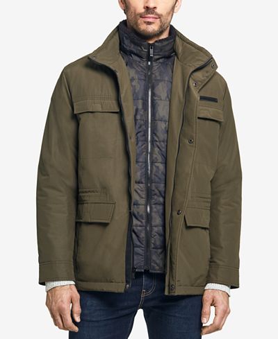 Weatherproof Men's Four-Pocket Jacket With Camo Bib, Created for Macy's ...