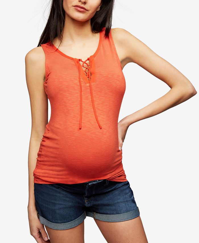 Paige Maternity Cuffed Denim Shorts Macy's