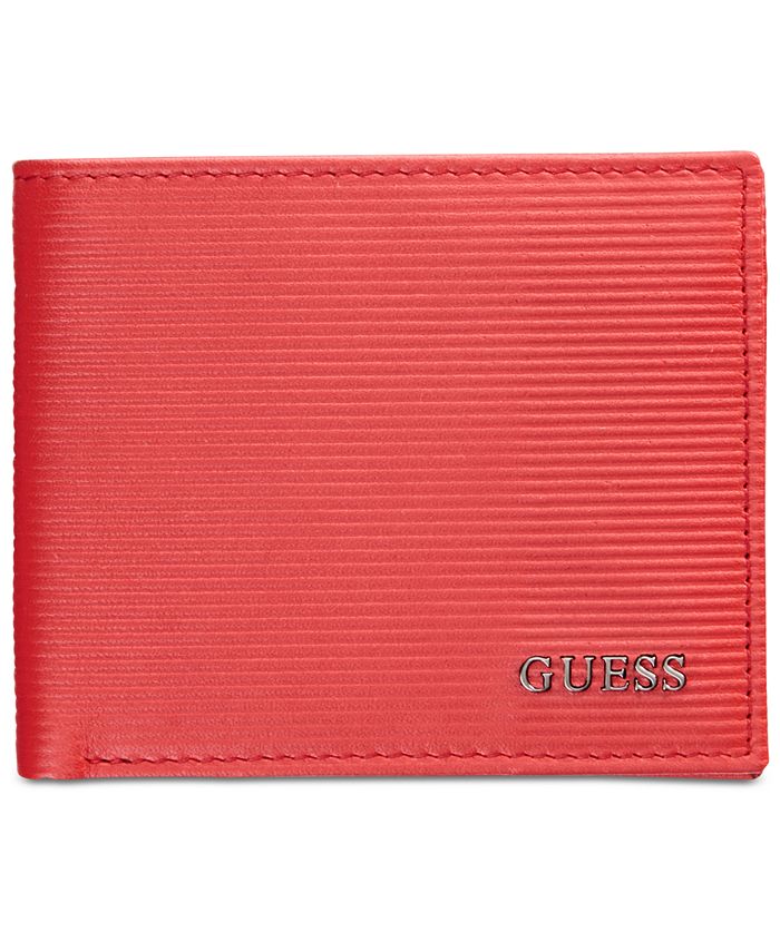 GUESS Men's Orlando Leather Double Billfold Wallet - Macy's