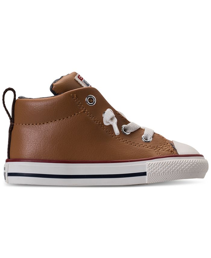 Converse Toddler Boys' Chuck Taylor Street Leather High Top Casual ...