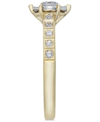 Diamond Miracle-Plate Marquise Shape Engagement Ring (3/8 ct. t.w.) in 14k Gold