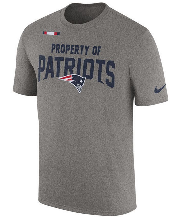 Nike Men's New England Patriots Property of Facility T-Shirt - Macy's