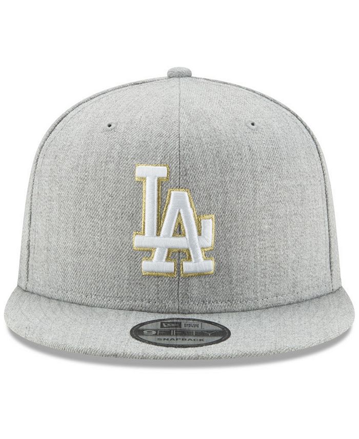 New Era Los Angeles Dodgers Heather Metallic Patch 9FIFTY Snapback Cap ...