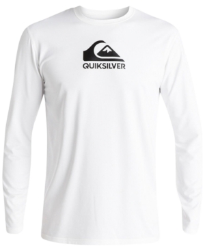 UPC 889351662651 product image for Quiksilver Men's Solid Streak Logo-Print Swim Shirt | upcitemdb.com