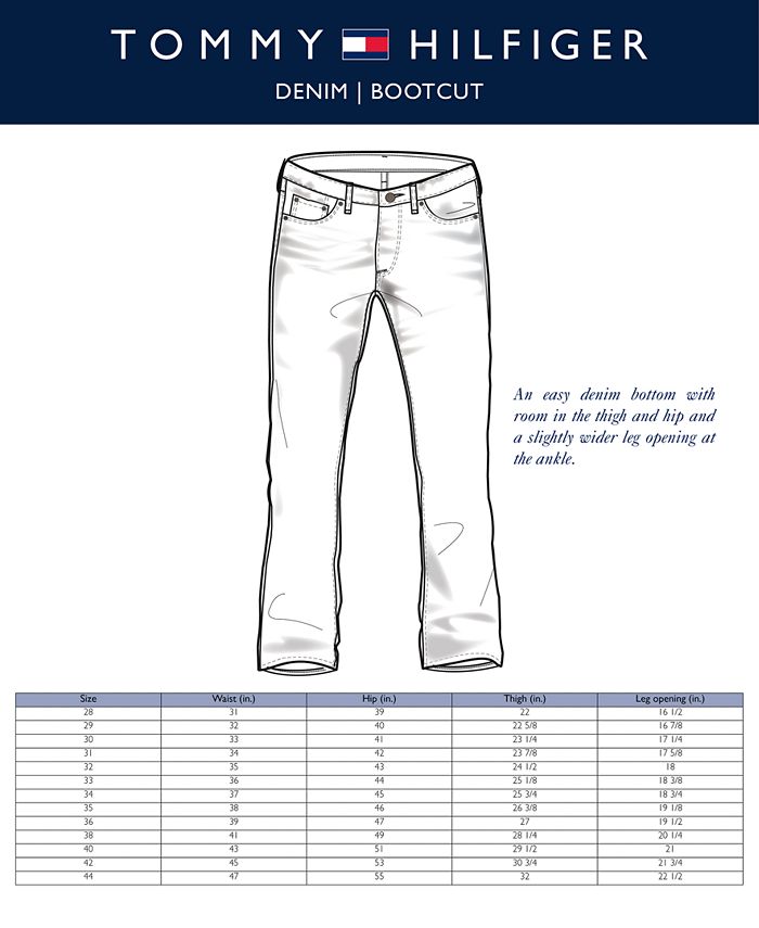 Tommy Hilfiger Men's New Bootcut Jeans, Created for Macy's - Macy's
