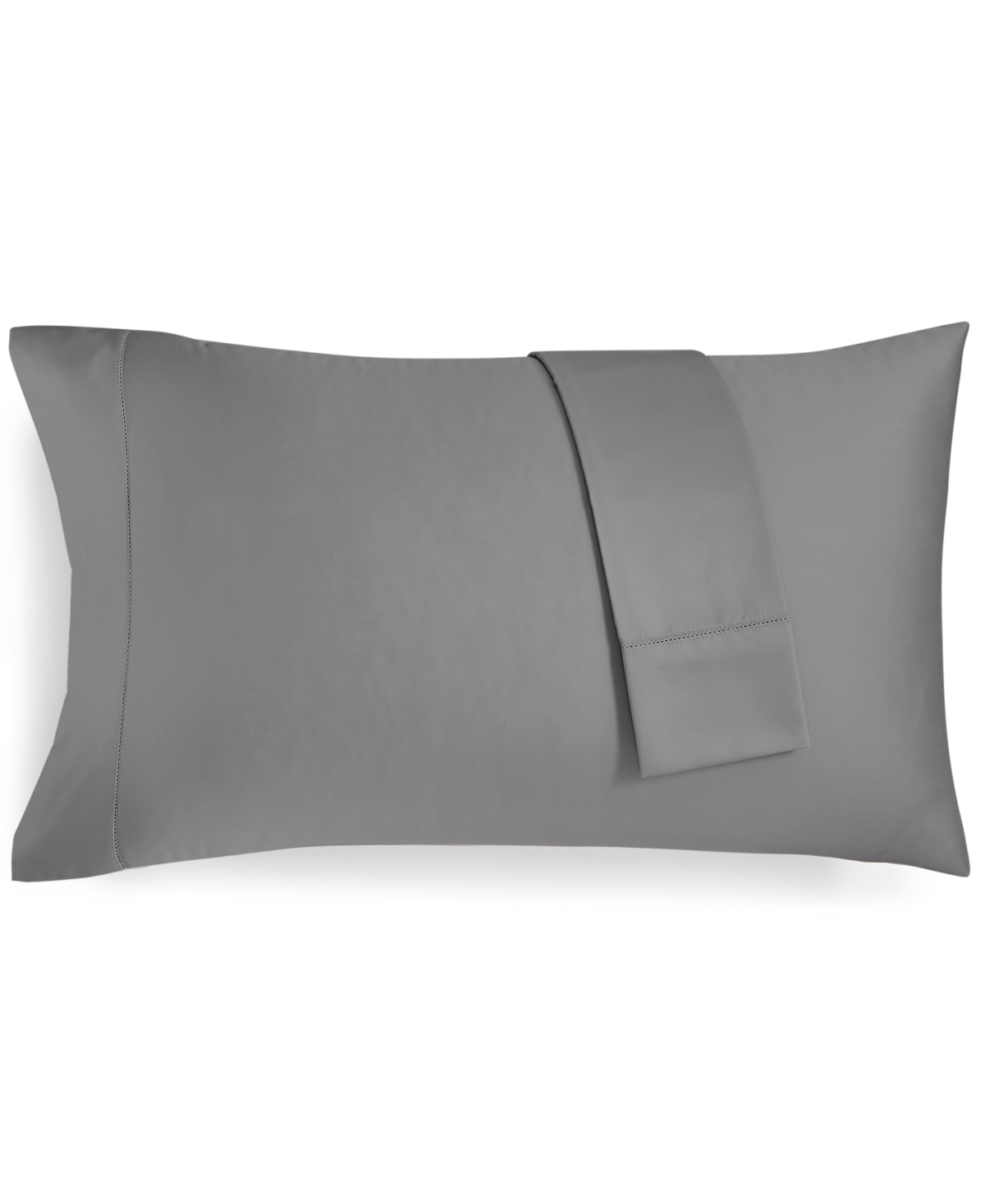 Charter Club Solid 550 Thread Count 100% Cotton Pillowcase Pair, King, Created For Macy's In Stone