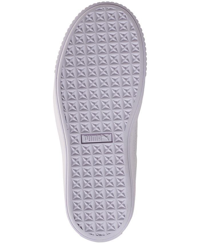 Puma Women's Basket Platform Satin Sneakers