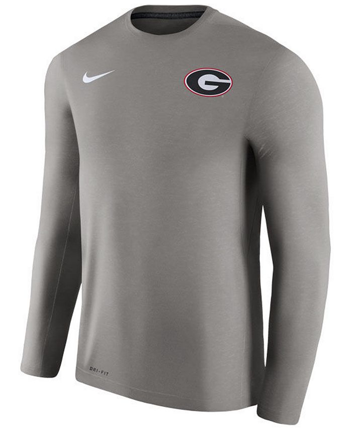 Nike Men's Georgia Bulldogs Dri-Fit Touch Longsleeve T-Shirt - Macy's