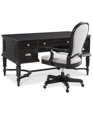 furniture clinton hill ebony home office furniture collection