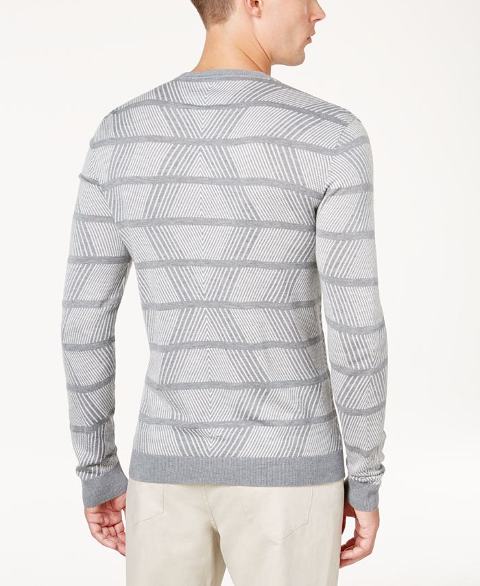 Alfani Men's Geo Cashmere Blend Sweater, Created for Macy's Macy's