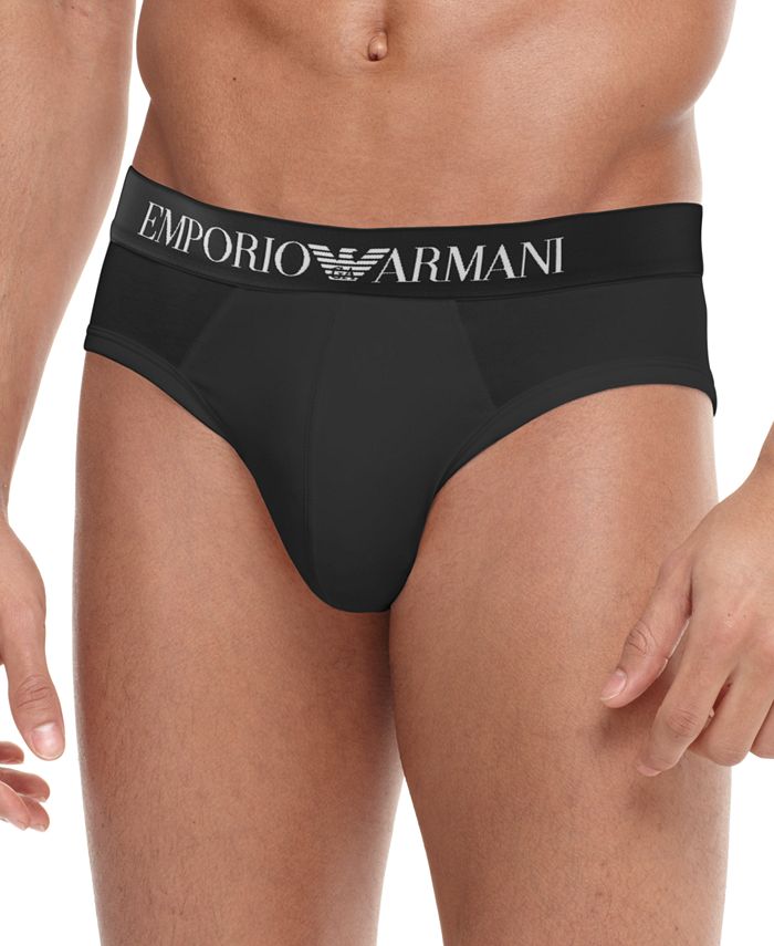 Emporio Armani Men's Cotton Stretch Boxer Brief, Black, Small : :  Clothing, Shoes & Accessories