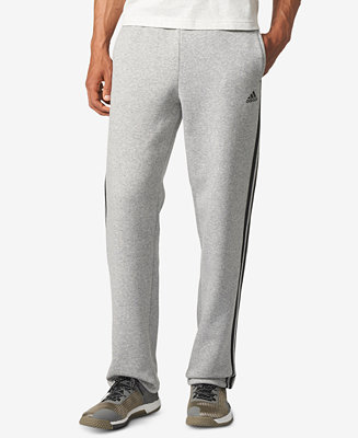 adidas Men's Essential Open-Hem Fleece Sweatpants - Macy's