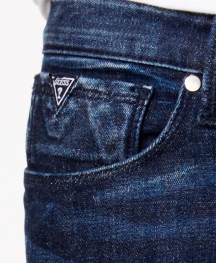 GUESS Men's SlimFit Tapered Moto Stretch Jeans Macy's