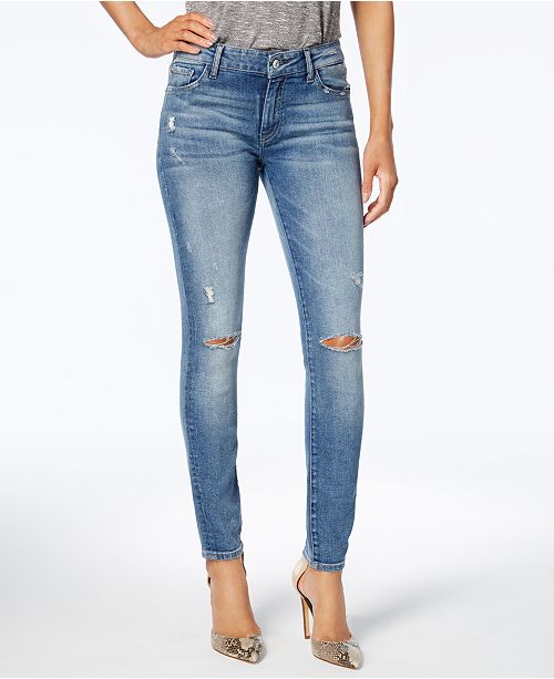 M1858 Kristen Ripped Skinny Jeans, Created for Macy's & Reviews Jeans