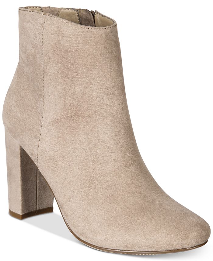 macys block heel booties