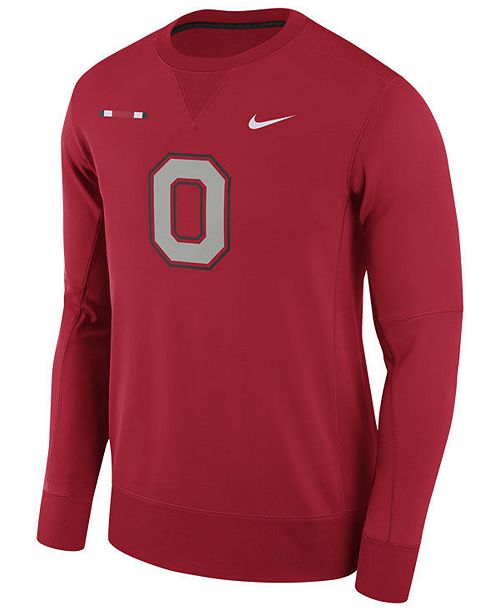Nike Men's Ohio State Buckeyes Therma-Fit Crew Sweatshirt & Reviews ...