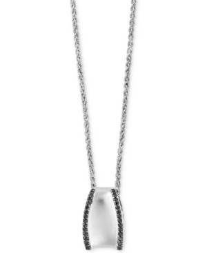 image of Balissima by Effy Diamond Pendant Necklace (1/3 ct. t.w.) in Sterling Silver